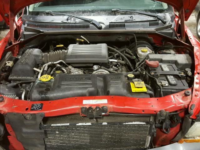 1B4HS38N52F138368 - 2002 DODGE DURANGO SP RED photo 7