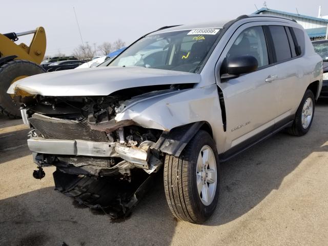 1C4NJCBA4ED573784 - 2014 JEEP COMPASS SP SILVER photo 2