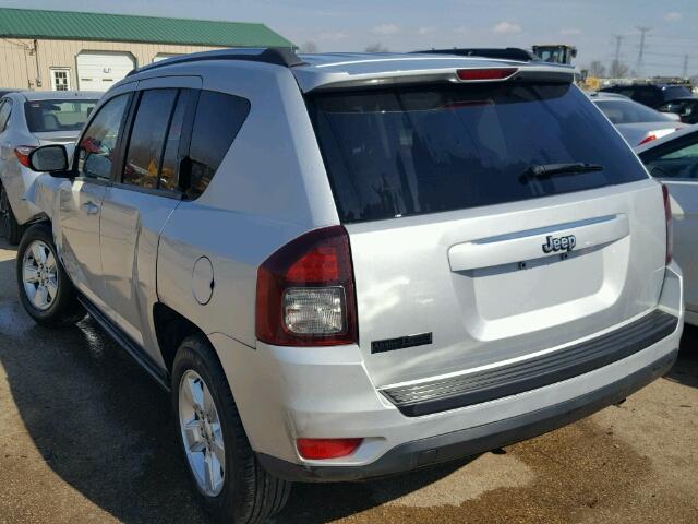 1C4NJCBA4ED573784 - 2014 JEEP COMPASS SP SILVER photo 3