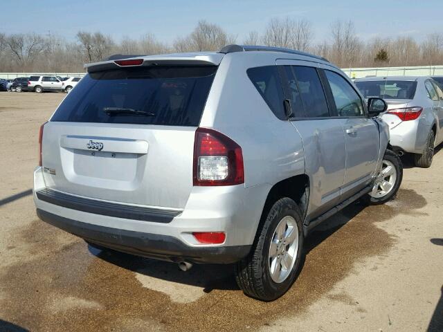 1C4NJCBA4ED573784 - 2014 JEEP COMPASS SP SILVER photo 4