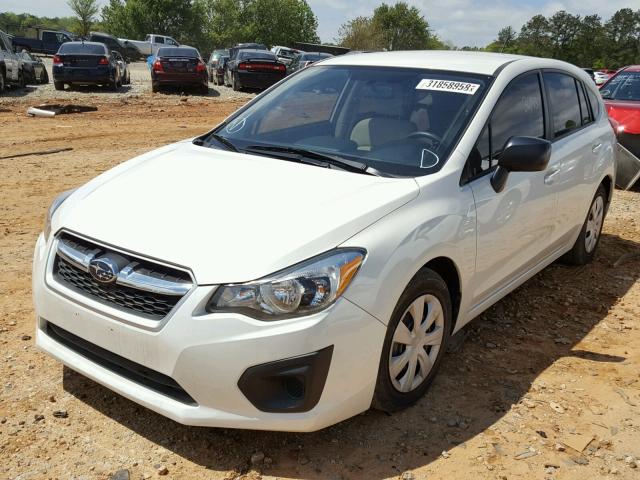 JF1GPAA65EH332257 - 2014 SUBARU IMPREZA BA WHITE photo 2