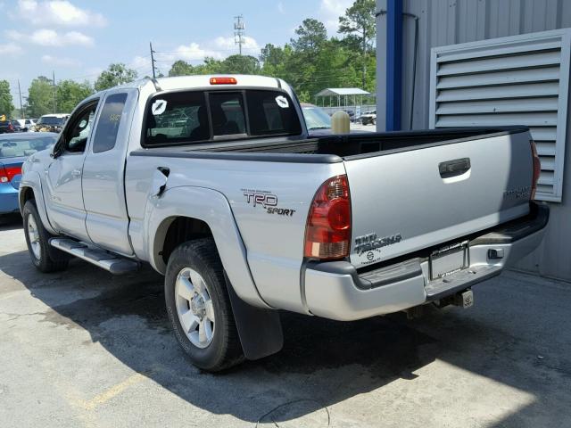 5TETU62N77Z424203 - 2007 TOYOTA TACOMA PRE SILVER photo 3