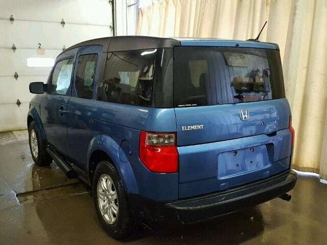 5J6YH28738L002760 - 2008 HONDA ELEMENT EX BLUE photo 3