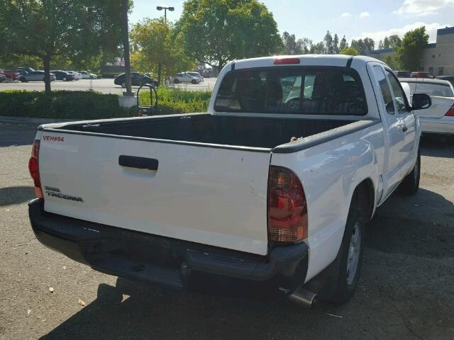 5TFTX4CN7EX040324 - 2014 TOYOTA TACOMA ACC WHITE photo 4