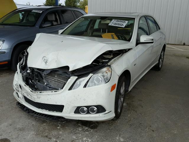 WDDHF2EB6BA298659 - 2011 MERCEDES-BENZ E 350 BLUE WHITE photo 2