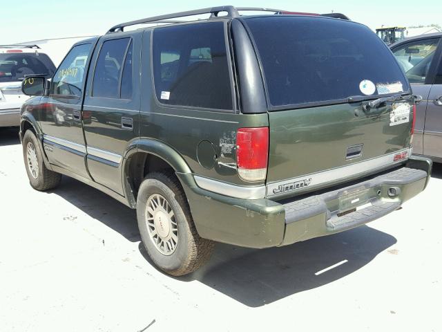 1GKDT13W312209483 - 2001 GMC JIMMY GREEN photo 3