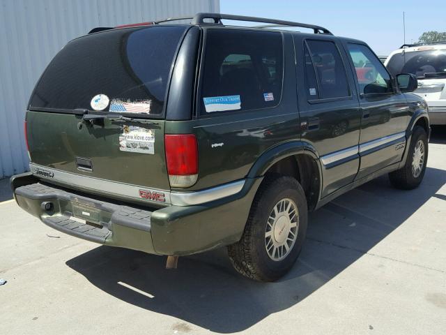 1GKDT13W312209483 - 2001 GMC JIMMY GREEN photo 4