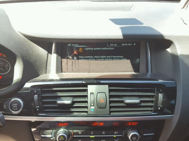 5UXXW3C59G0R21437 - 2016 BMW X4 XDRIVE2 BLACK photo 9