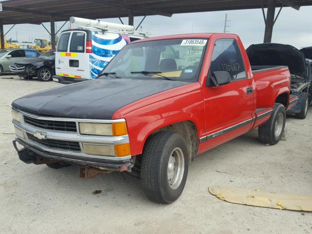 1GCEC14K7SZ107219 - 1995 CHEVROLET GMT-400 C1 RED photo 2