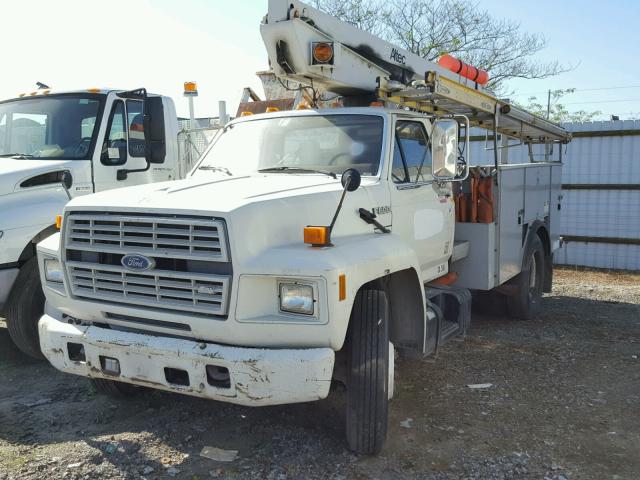 1FDMF60J9MVA17640 - 1991 FORD F600 WHITE photo 2