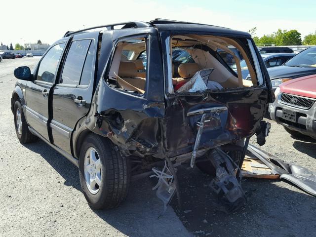 4JGAB54E6XA123707 - 1999 MERCEDES-BENZ ML 320 BLACK photo 3