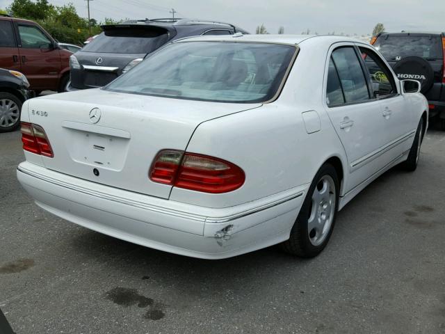 WDBJF70J71B170235 - 2001 MERCEDES-BENZ E 430 WHITE photo 4