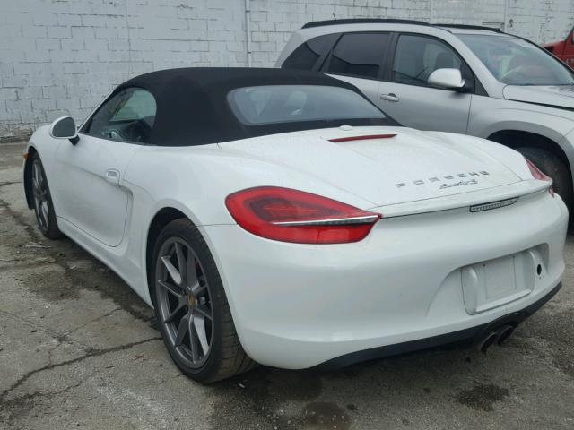 WP0CB2A82GS140136 - 2016 PORSCHE BOXSTER S WHITE photo 3