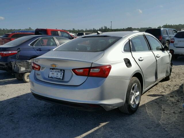 1G1ZB5ST1HF288585 - 2017 CHEVROLET MALIBU LS SILVER photo 4