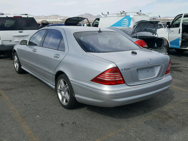WDBNG75J16A465612 - 2006 MERCEDES-BENZ S 500 SILVER photo 3