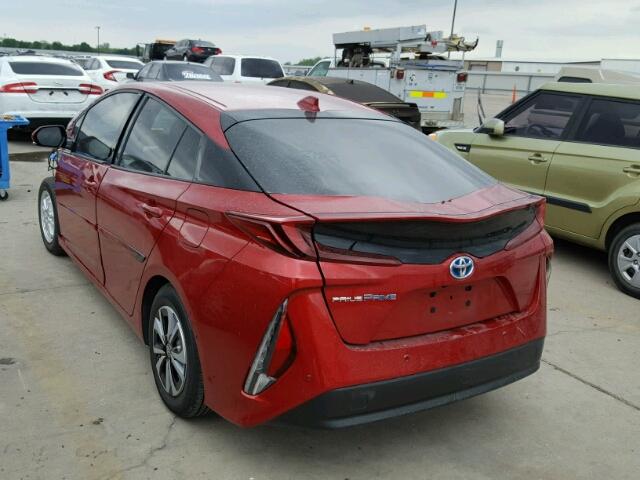 JTDKARFP6H3009780 - 2017 TOYOTA PRIUS PRIM წითელი ფოტო 3