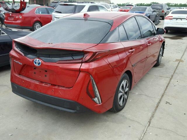 JTDKARFP6H3009780 - 2017 TOYOTA PRIUS PRIM წითელი ფოტო 4