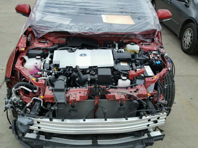 JTDKARFP6H3009780 - 2017 TOYOTA PRIUS PRIM წითელი ფოტო 7