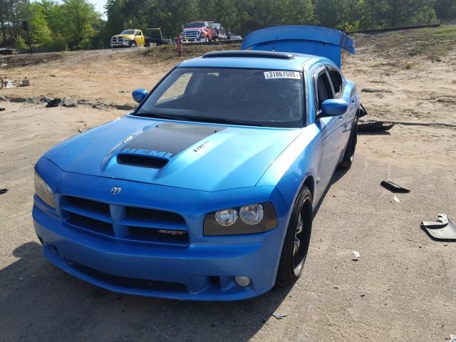 2B3KA73W98H171420 - 2008 DODGE CHARGER SR BLUE photo 2