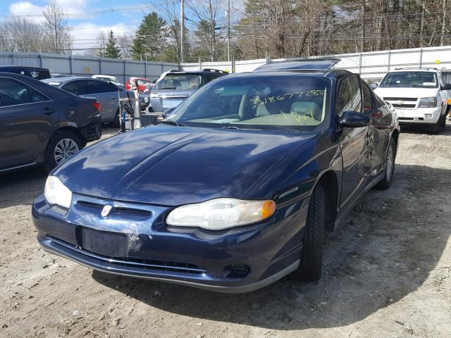 2G1WW12E919133654 - 2001 CHEVROLET MONTE CARL BLUE photo 2