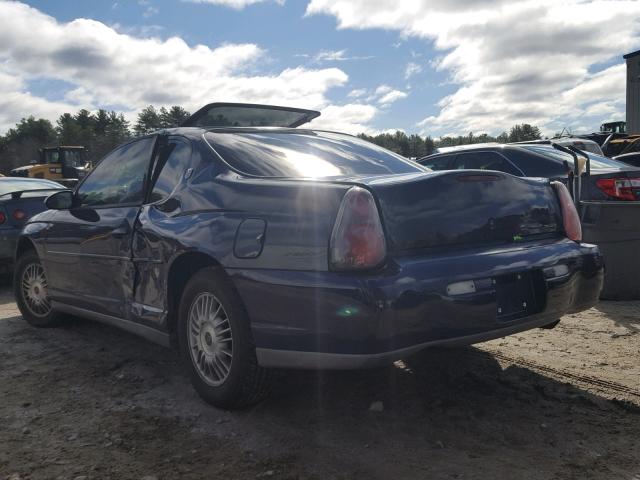 2G1WW12E919133654 - 2001 CHEVROLET MONTE CARL ლურჯი ფოტო 3