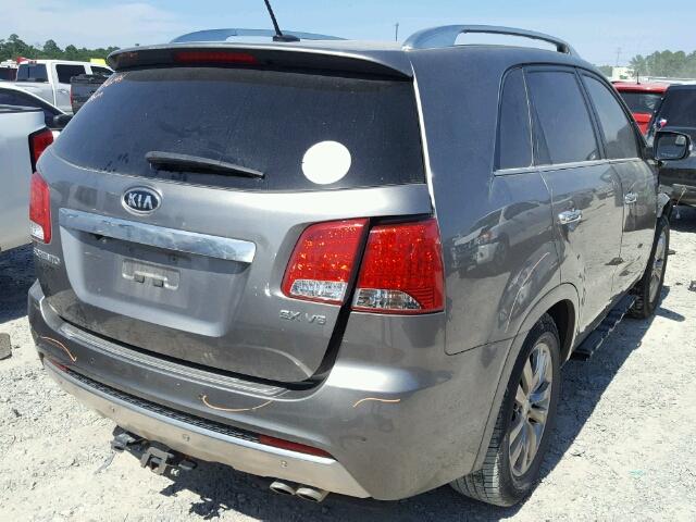 5XYKW4A21DG380416 - 2013 KIA SORENTO SX GRAY photo 4