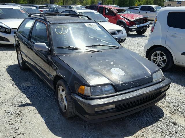 2HGED7360MH582557 - 1991 HONDA CIVIC SI BLACK photo 1