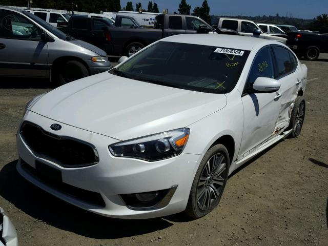 KNALN4D72E5166685 - 2014 KIA CADENZA PR WHITE photo 2