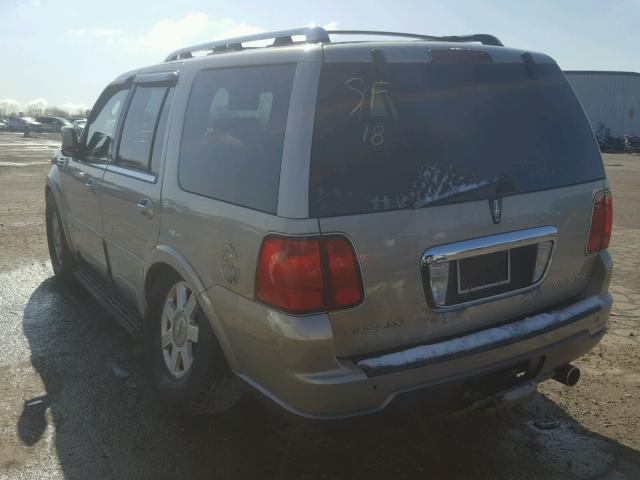 5LMFU28R24LJ30923 - 2004 LINCOLN NAVIGATOR BEIGE photo 3