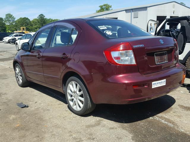 JS2YC5A23B6303285 - 2011 SUZUKI SX4 LE BURGUNDY photo 3