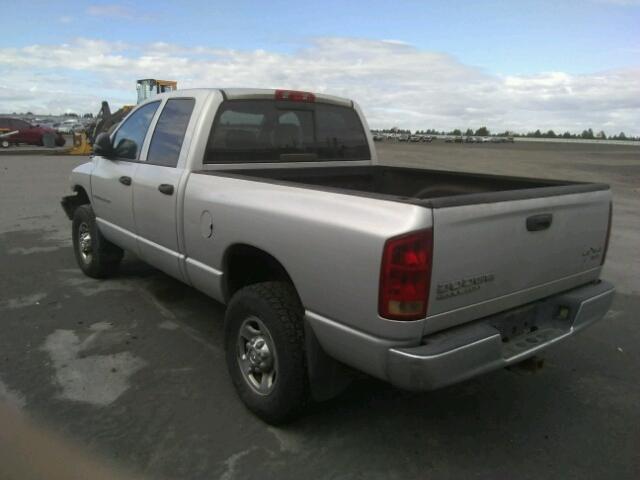 3D7KU28D74G118215 - 2004 DODGE RAM 2500 S SILVER photo 3