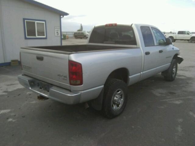 3D7KU28D74G118215 - 2004 DODGE RAM 2500 S SILVER photo 4