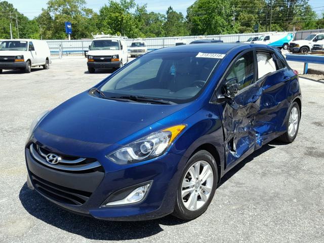 KMHD35LE0DU097496 - 2013 HYUNDAI ELANTRA GT BLUE photo 2