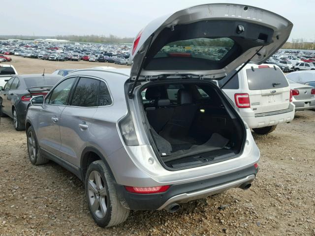 5LMCJ1C97GUJ11828 - 2016 LINCOLN MKC PREMIE SILVER photo 3