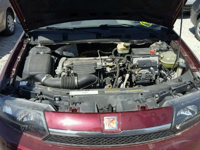 1G8AJ52FX3Z186723 - 2003 SATURN ION LEVEL ბურგუნდია ფოტო 7