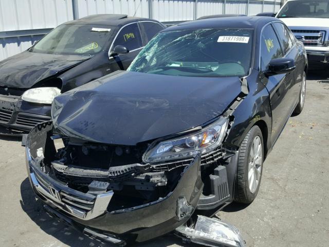 1HGCR3F88EA016113 - 2014 HONDA ACCORD EXL BLACK photo 2