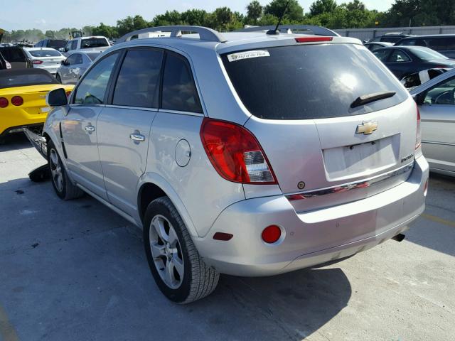 3GNAL4EK8ES552267 - 2014 CHEVROLET CAPTIVA LT SILVER photo 3