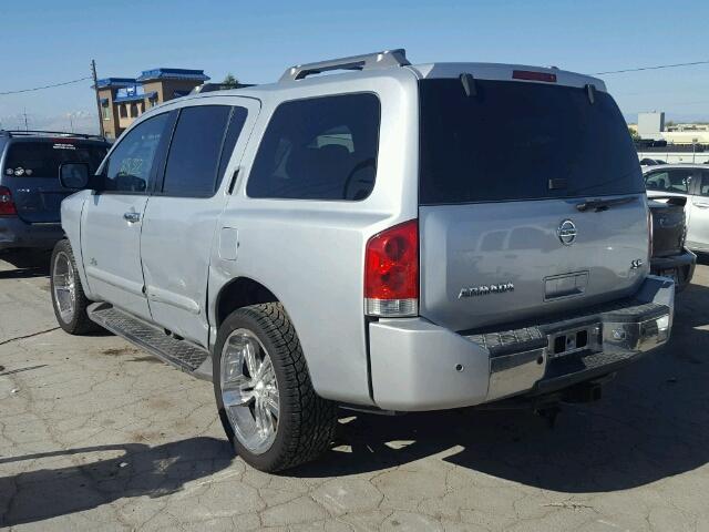 5N1AA08B46N710517 - 2006 NISSAN ARMADA SE SILVER photo 3