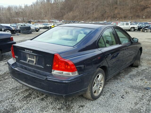 YV1RS592772635342 - 2007 VOLVO S60 2.5T BLUE photo 4