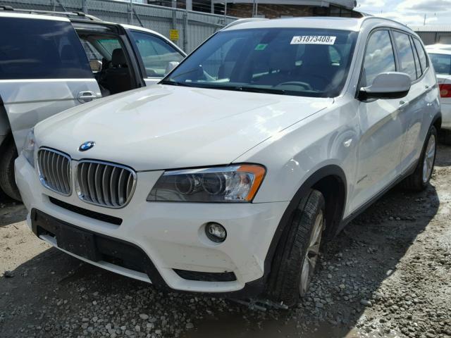 5UXWX9C58D0A16908 - 2013 BMW X3 XDRIVE2 WHITE photo 2