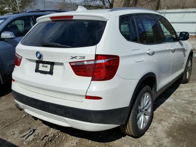 5UXWX9C58D0A16908 - 2013 BMW X3 XDRIVE2 WHITE photo 4