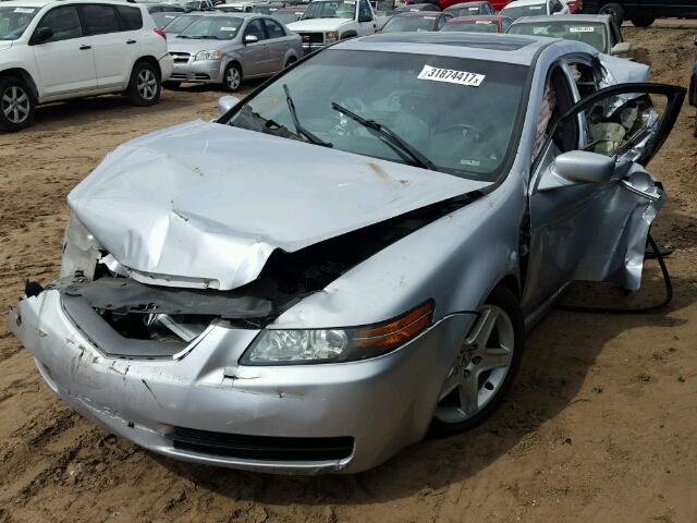 19UUA66265A002381 - 2005 ACURA TL SILVER photo 2