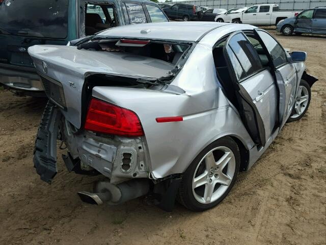 19UUA66265A002381 - 2005 ACURA TL SILVER photo 4