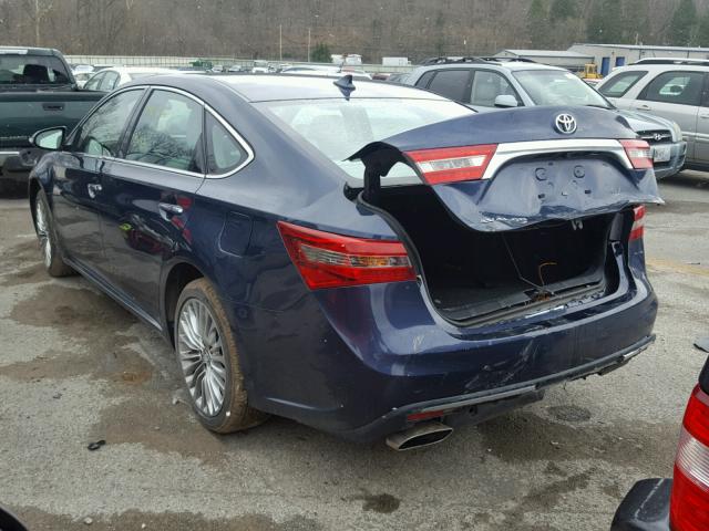 4T1BK1EB5GU201829 - 2016 TOYOTA AVALON XLE BLUE photo 3