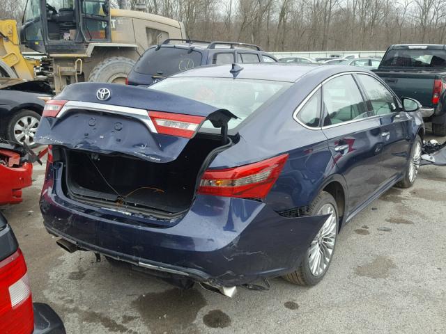 4T1BK1EB5GU201829 - 2016 TOYOTA AVALON XLE BLUE photo 4