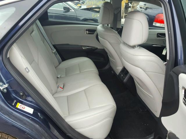 4T1BK1EB5GU201829 - 2016 TOYOTA AVALON XLE BLUE photo 6