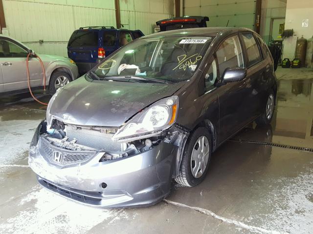 JHMGE8H37DC038860 - 2013 HONDA FIT GRAY photo 2