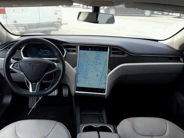 5YJSA1CPXDFP08817 - 2013 TESLA MODEL S GRAY photo 9