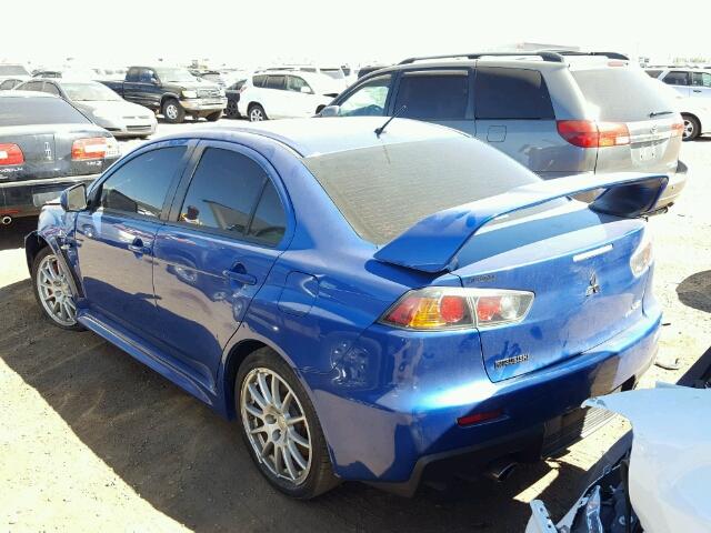 JA32W8FV0CU013903 - 2012 MITSUBISHI LANCER BLUE photo 3