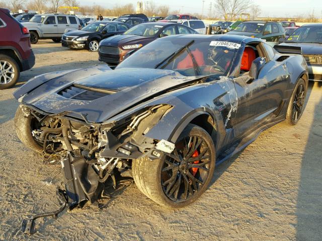 1G1YU2D62G5603457 - 2016 CHEVROLET CORVETTE 3 GRAY photo 2